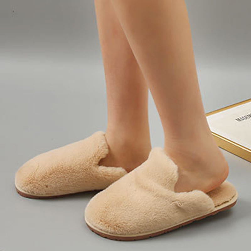 Chaussons pelucheux grande taille