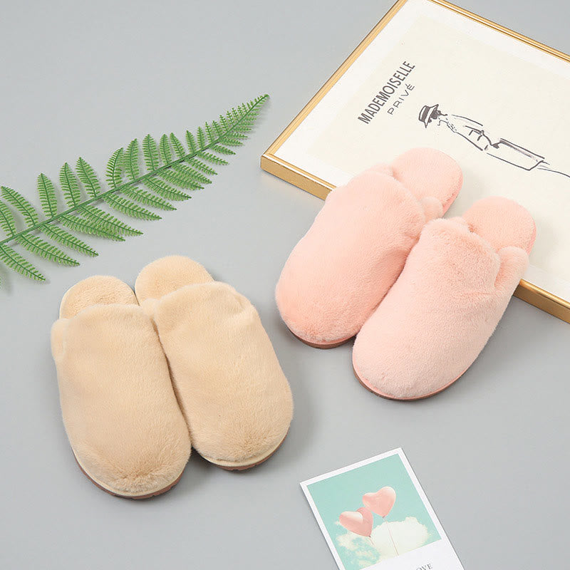 Chaussons pelucheux grande taille