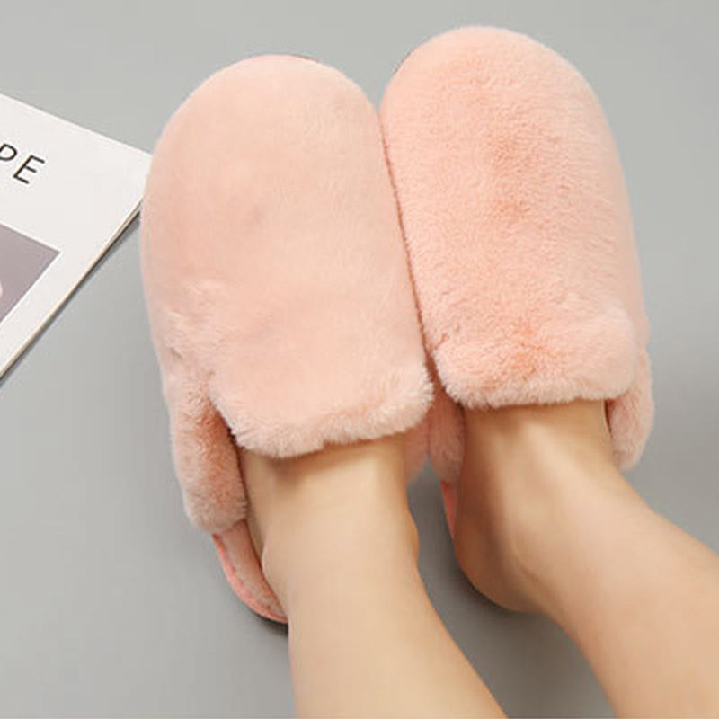 Chaussons pelucheux grande taille