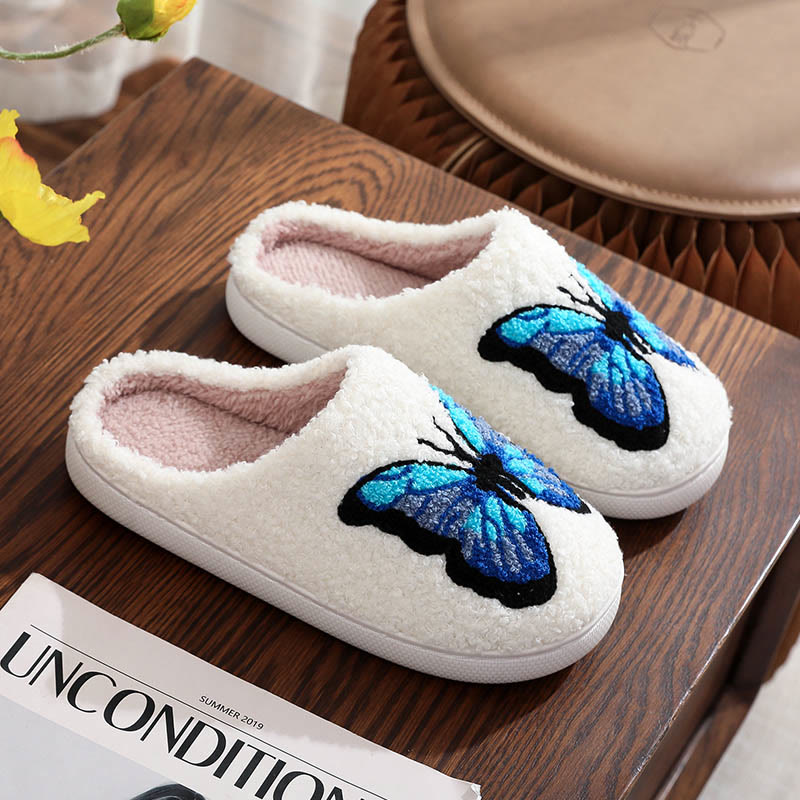 Chaussons à motifs animaux grande taille - Papillon - EU 44-45 (US 10-11) - image 9