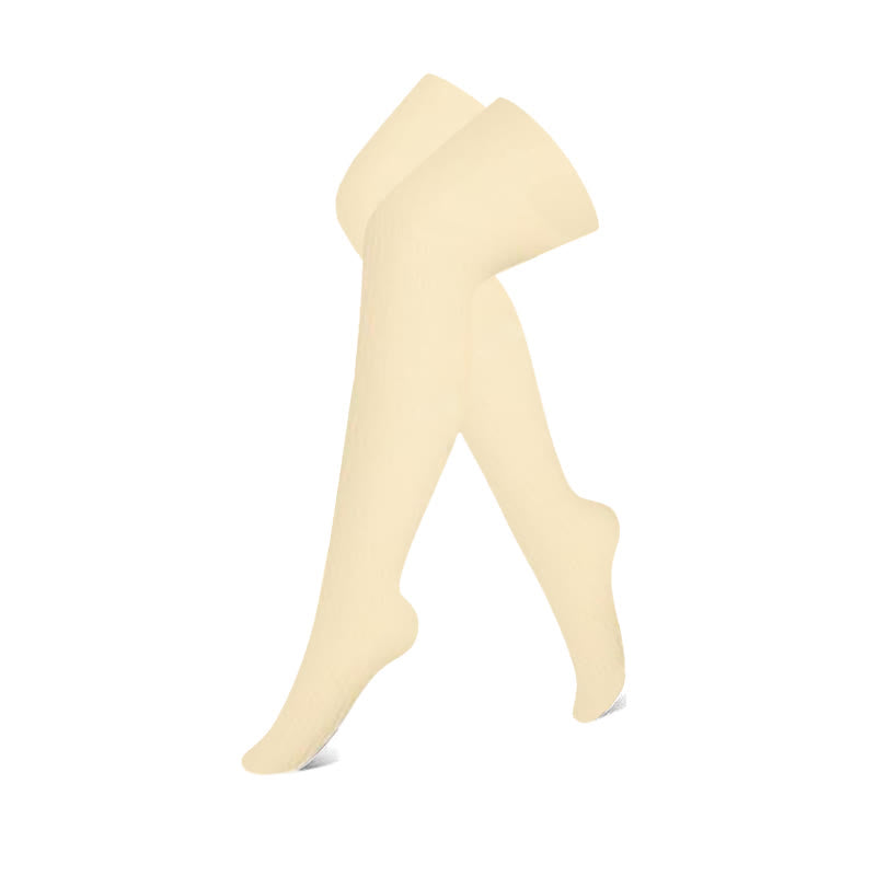 Chaussettes de compression hautes roses, oranges et beiges (3 paires)