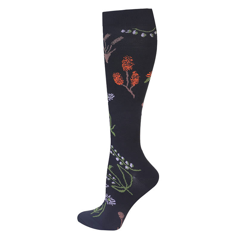Chaussettes de compression à motif floral (3 paires) - image 3