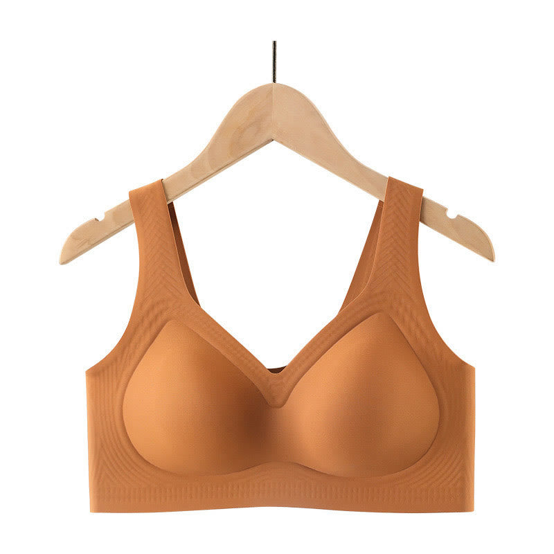 Soutiens-gorge sans coutures et sans armatures - Orange - 5XL - image 9