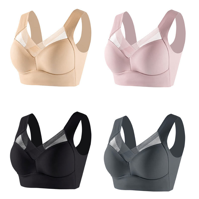 Soutiens-gorge de sport grande taille sans coutures en dentelle (lot de 2)