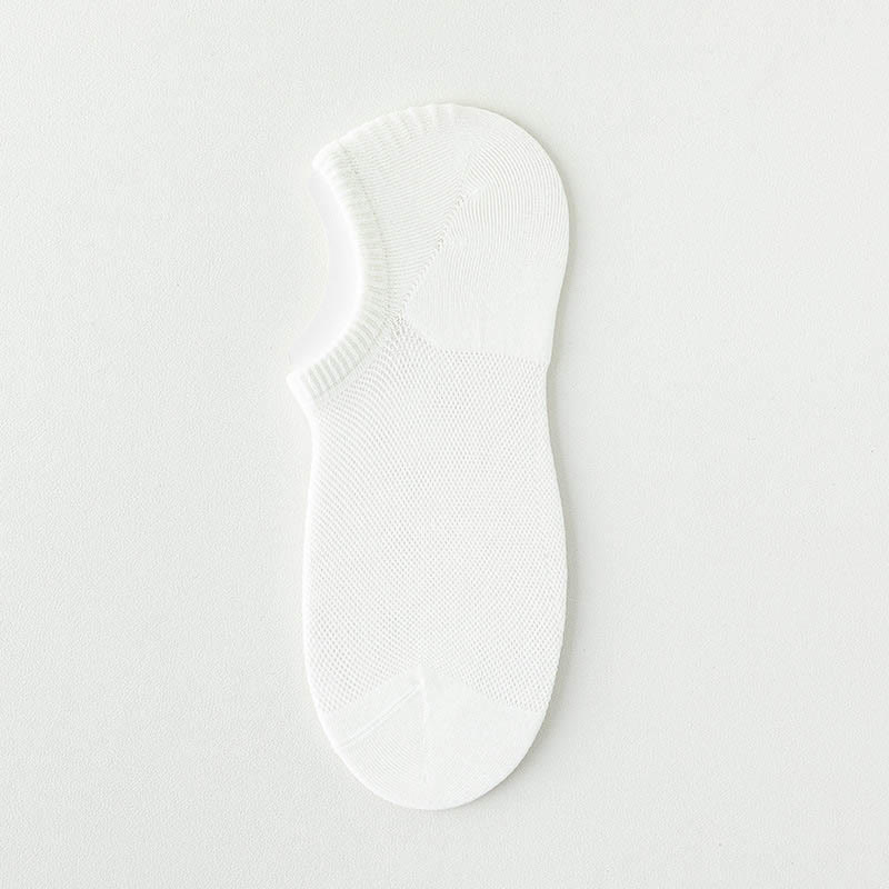 Chaussettes d'été invisibles de couleur unie grande taille (7 paires)