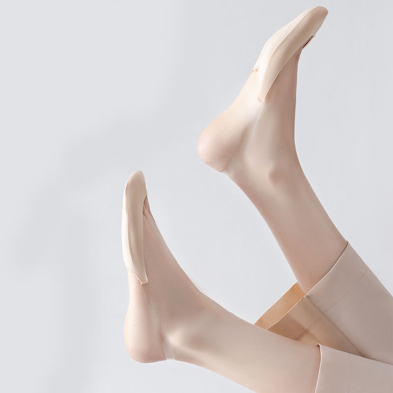 Chaussettes invisibles grande taille avec jarretelles (8 paires)
