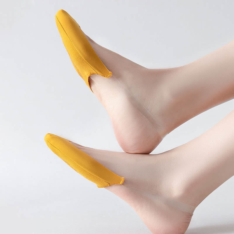 Chaussettes invisibles grande taille avec jarretelles (8 paires)