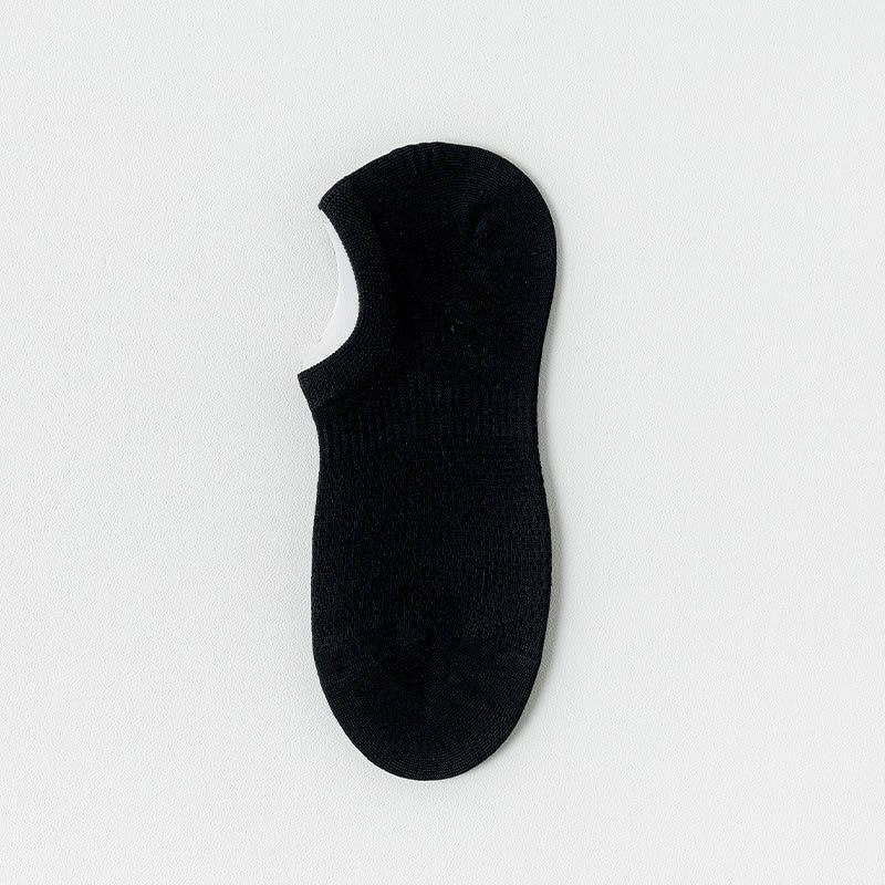 Chaussettes d'été invisibles en maille grande taille (5 paires)