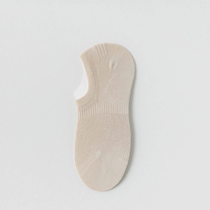 Chaussettes d'été invisibles en maille grande taille (5 paires)