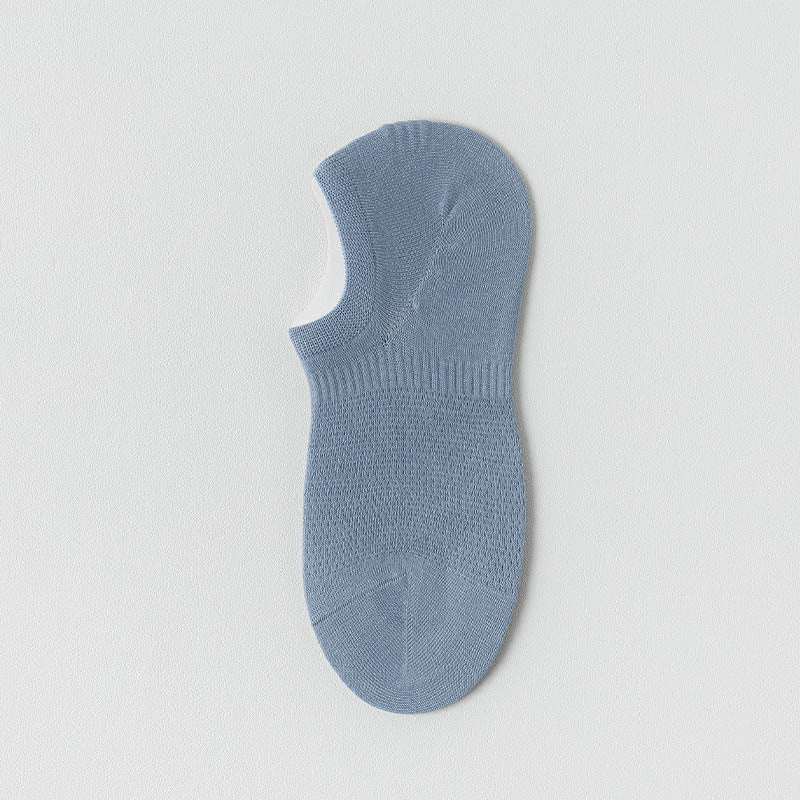 Chaussettes d'été invisibles en maille grande taille (5 paires)