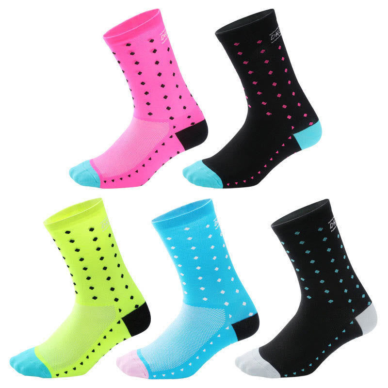 Chaussettes de compression à pois grande taille (5 paires)