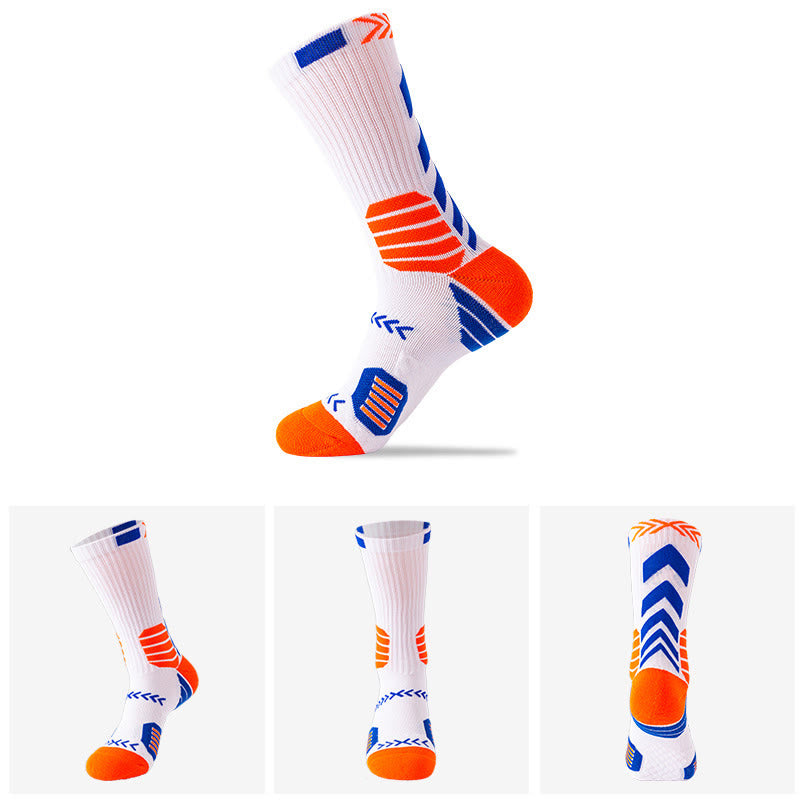 Chaussettes de compression tendance grande taille (5 paires) - Bleu - EU38-44 (US5-10) - image 5