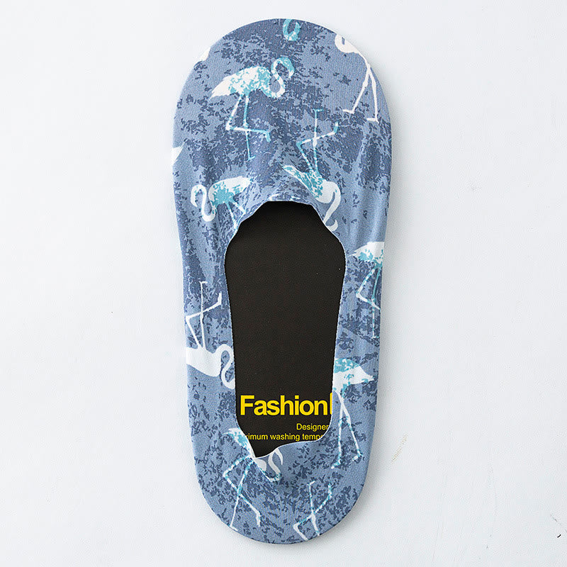 Chaussettes invisibles à imprimé animal (5 paires) - image 5