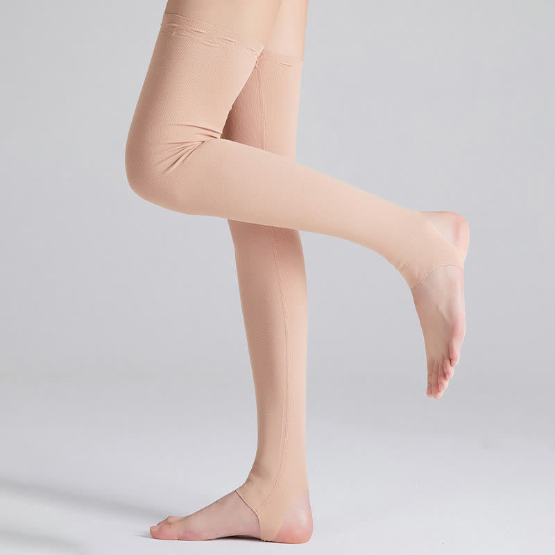 Chaussettes de compression hautes en modal respirant - Nu - XL - image 4