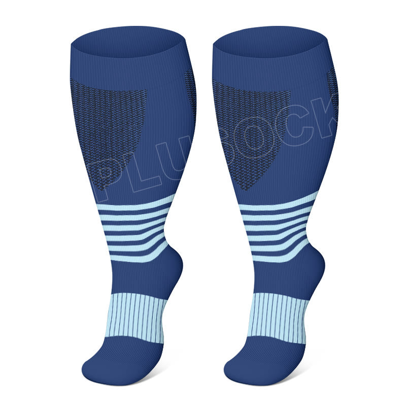 Chaussettes de compression à pois grande taille 2XL-4XL