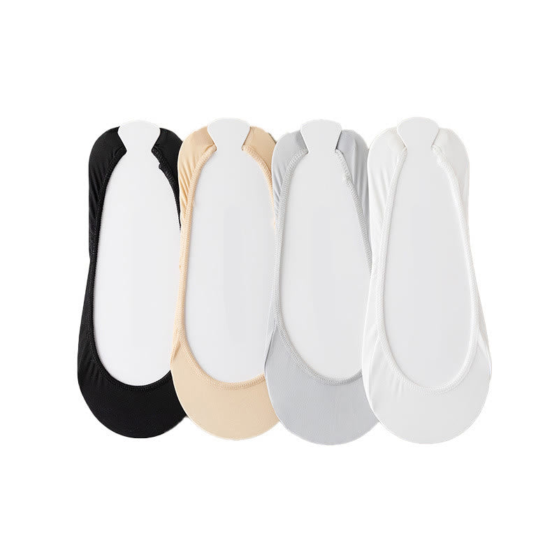 Chaussettes rembourrées invisibles grande taille (8 paires)