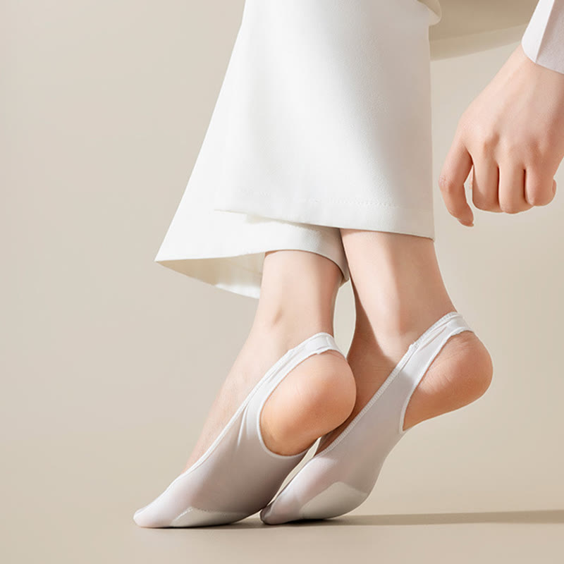 Chaussettes rembourrées invisibles grande taille (8 paires)