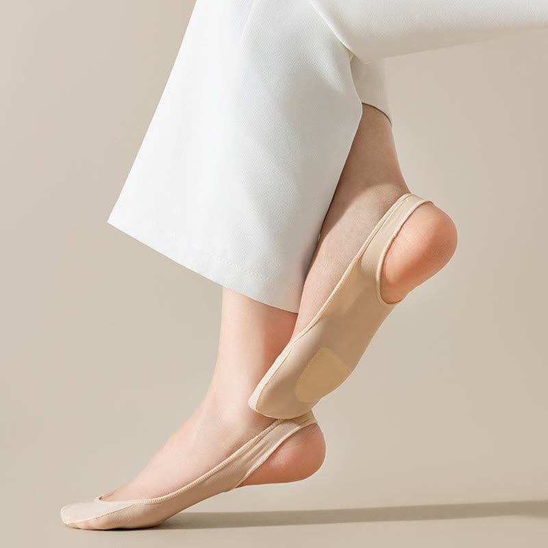 Chaussettes rembourrées invisibles grande taille (8 paires)