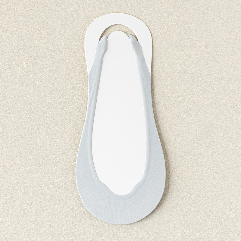 Chaussettes d'été rembourrées mi-longues invisibles (6 paires) - Gris - EU37-40 (US4-7) - image 14