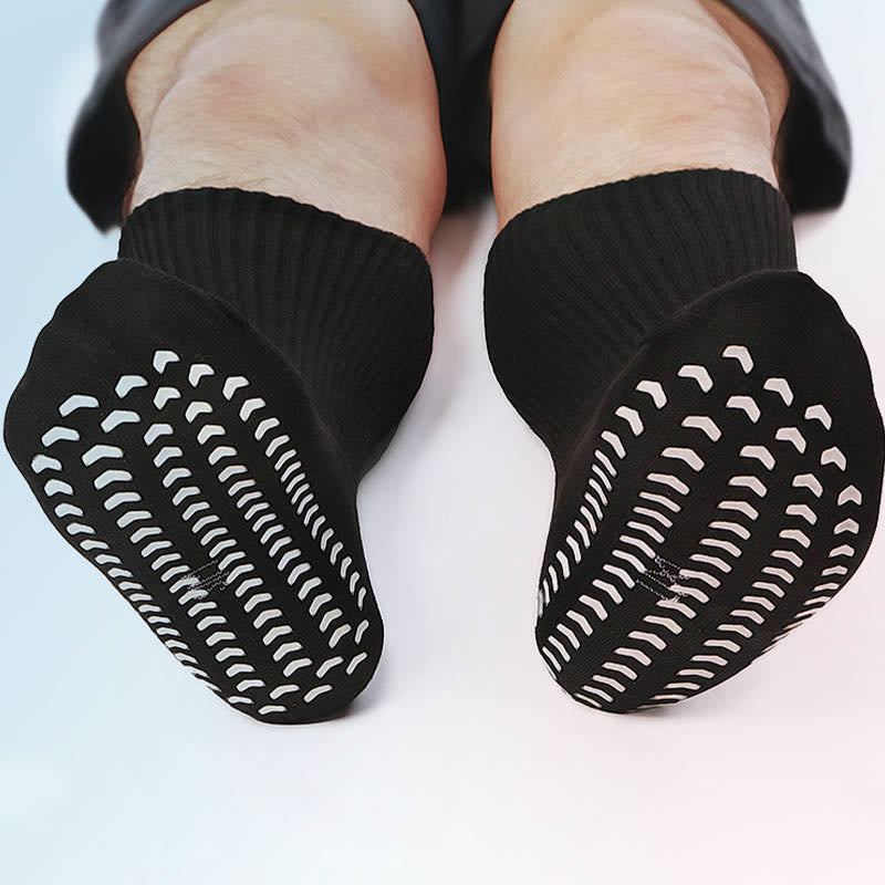 Chaussettes antidérapantes hautes pour diabétiques grande taille (2 paires)