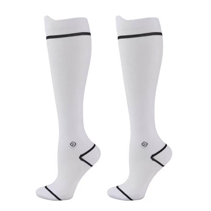 Chaussettes de compression de course grande taille (4 paires) - Blanc - EU37-39 (US4-6) - image 5