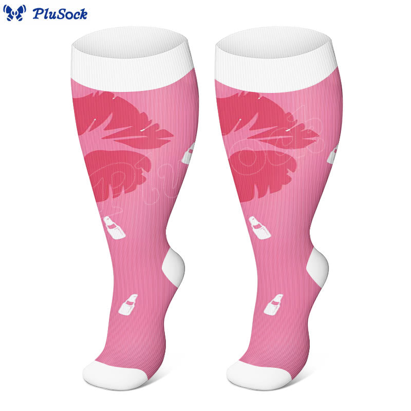 Chaussettes de compression grande taille à grosses lèvres