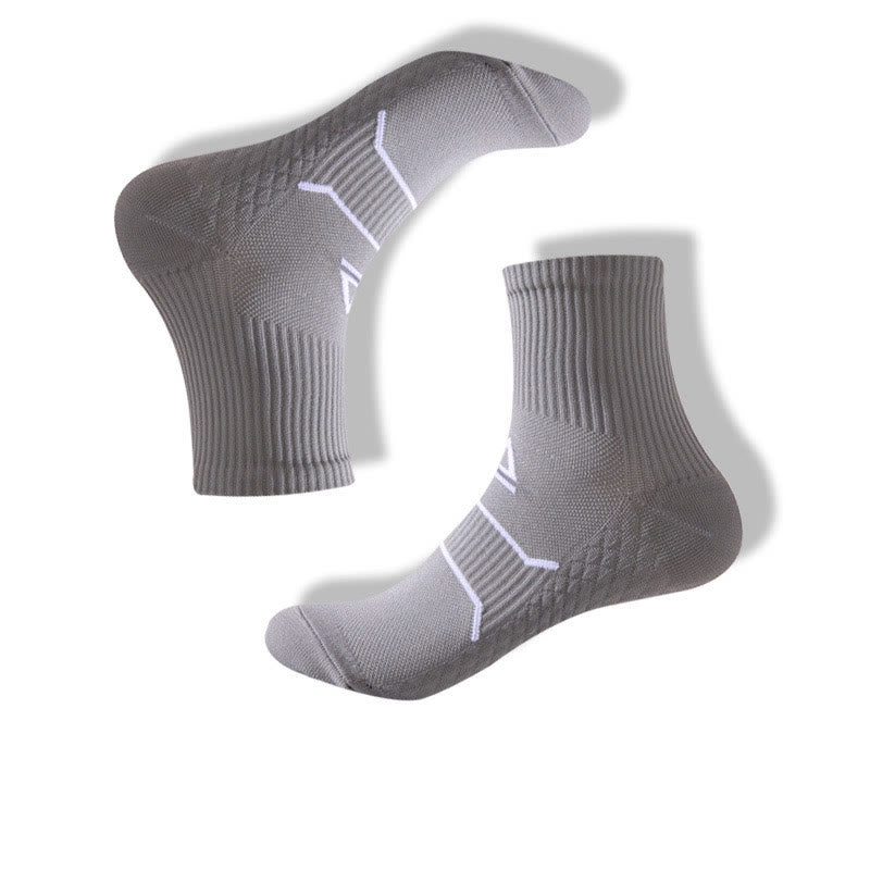 Chaussettes de compression grande taille (7 paires) - Gris - EU39-44 (US6-10) - image 13