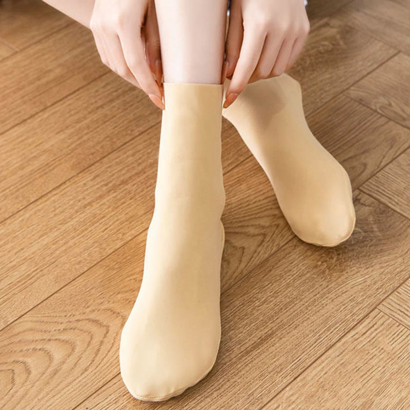 Chaussettes en soie glacée grande taille (8 paires)