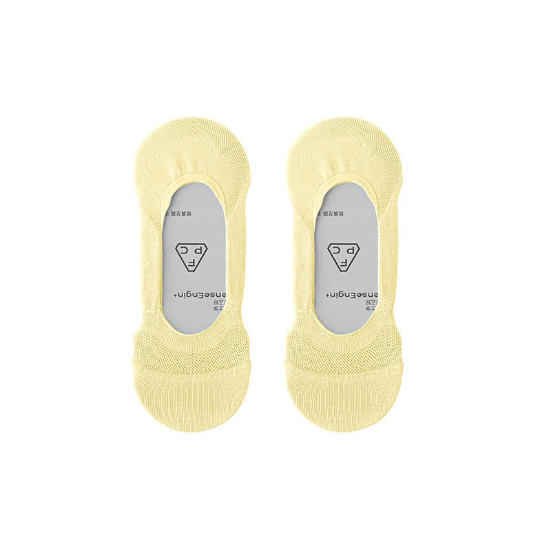 Chaussettes d'été invisibles en soie glacée grande taille (6 paires)