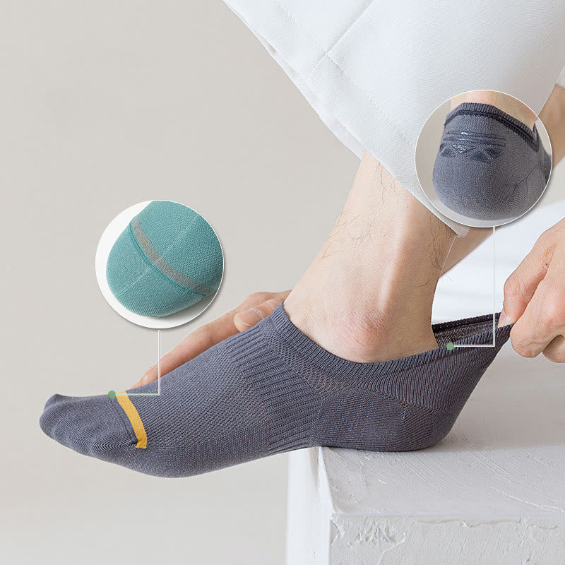 Chaussettes d'été invisibles en maille grande taille (7 paires)