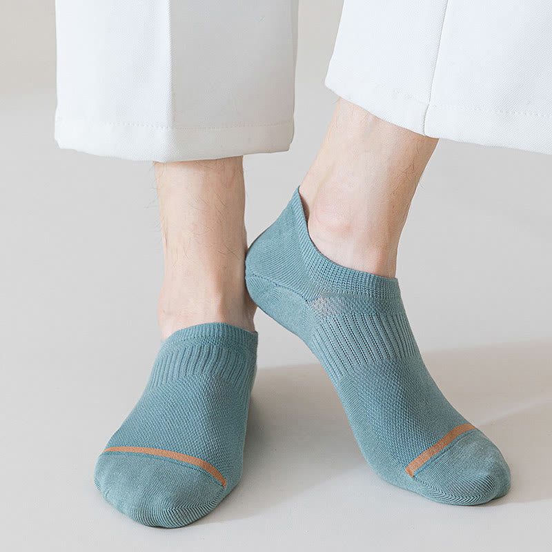 Chaussettes d'été invisibles en maille grande taille (7 paires)