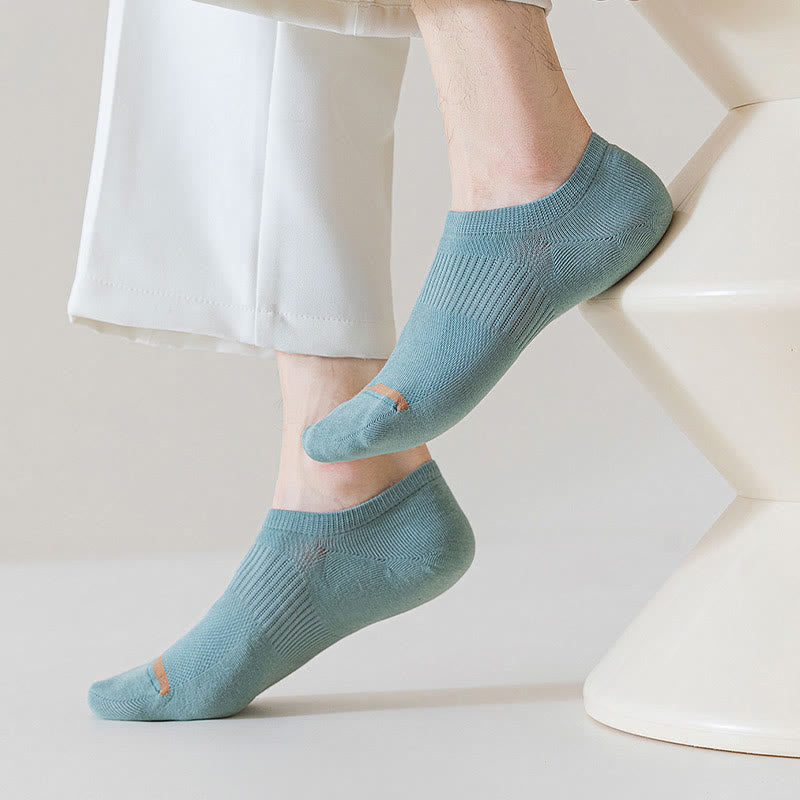 Chaussettes d'été invisibles en maille grande taille (7 paires)
