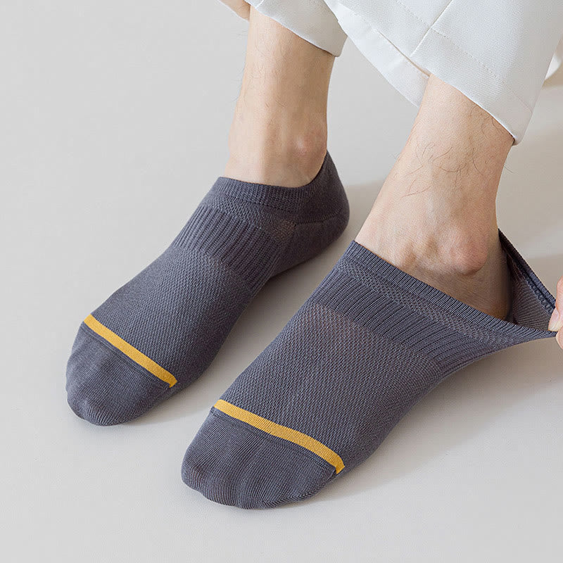 Chaussettes d'été invisibles en maille grande taille (7 paires)