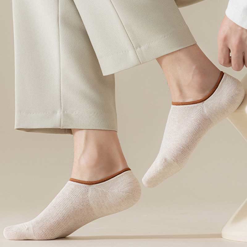 Chaussettes antidérapantes en silicone grande taille (7 paires)