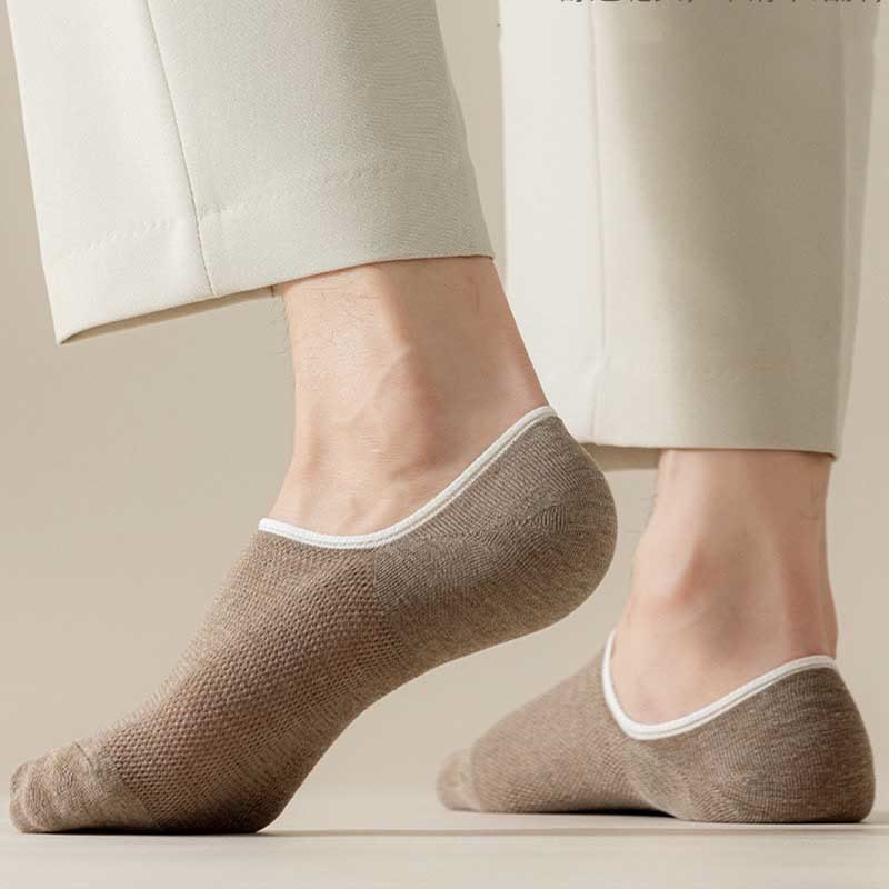 Chaussettes antidérapantes en silicone grande taille (7 paires)