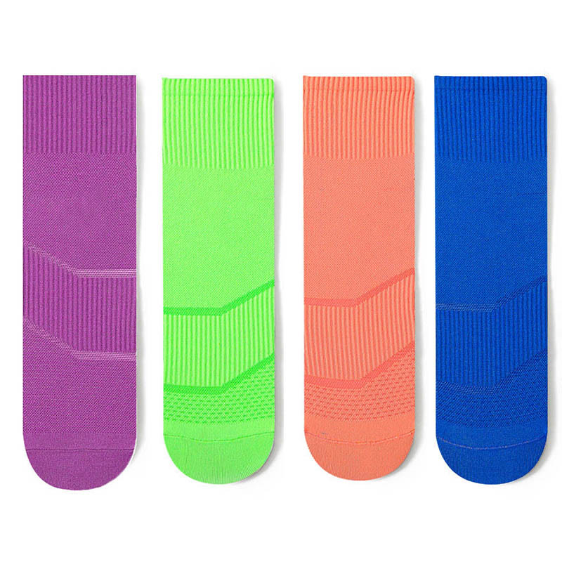 Chaussettes de compression tendance grande taille (4 paires) - Multicolore B (4 paires) - EU44-50 (US10-15) - image 14