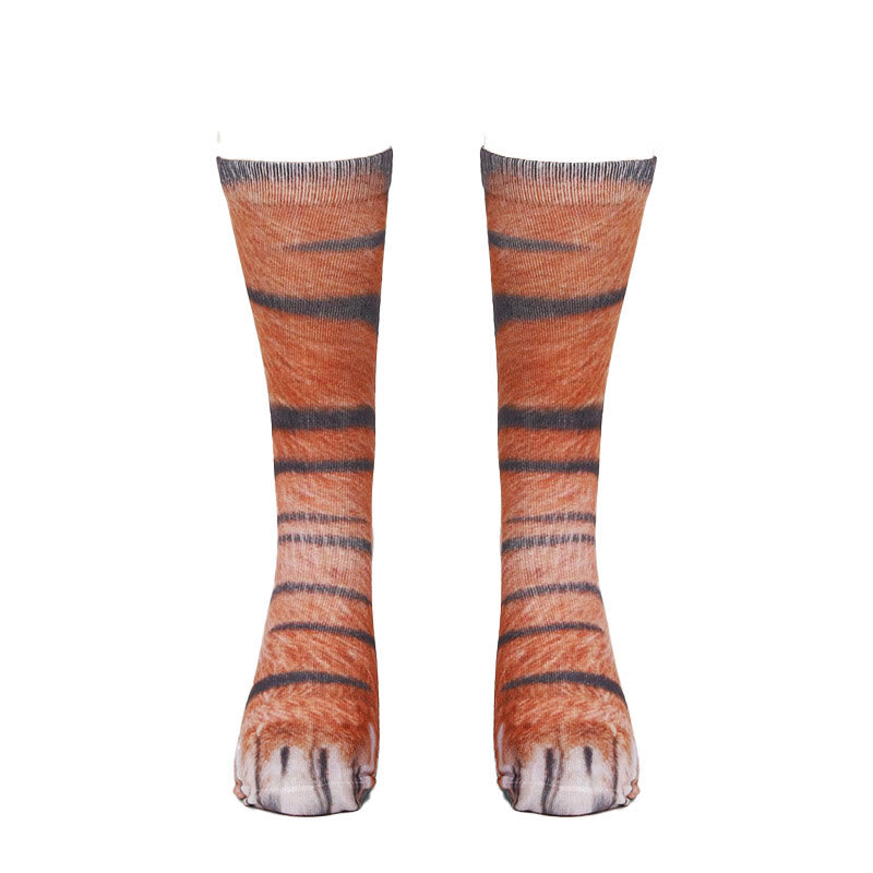 Chaussettes courtes grande taille motif cheval, aigle et tigre (3 paires) - image 11