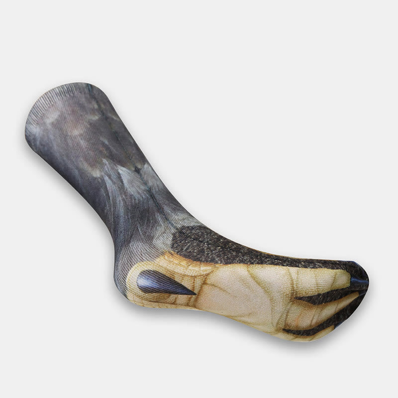 Chaussettes courtes grande taille motif cheval, aigle et tigre (3 paires) - image 2