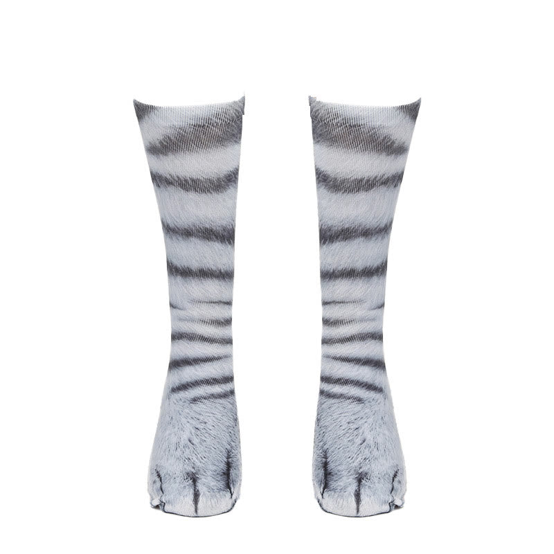 Chaussettes à motifs pattes de chat (3 paires) - Blanc - EU38-44 (US5-10) - image 6