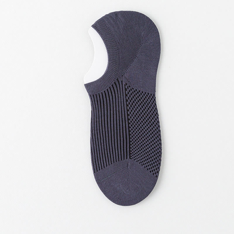 Chaussettes invisibles en coton respirant (6 paires) - Gris foncé - EU39-44 (US6-10) - image 14