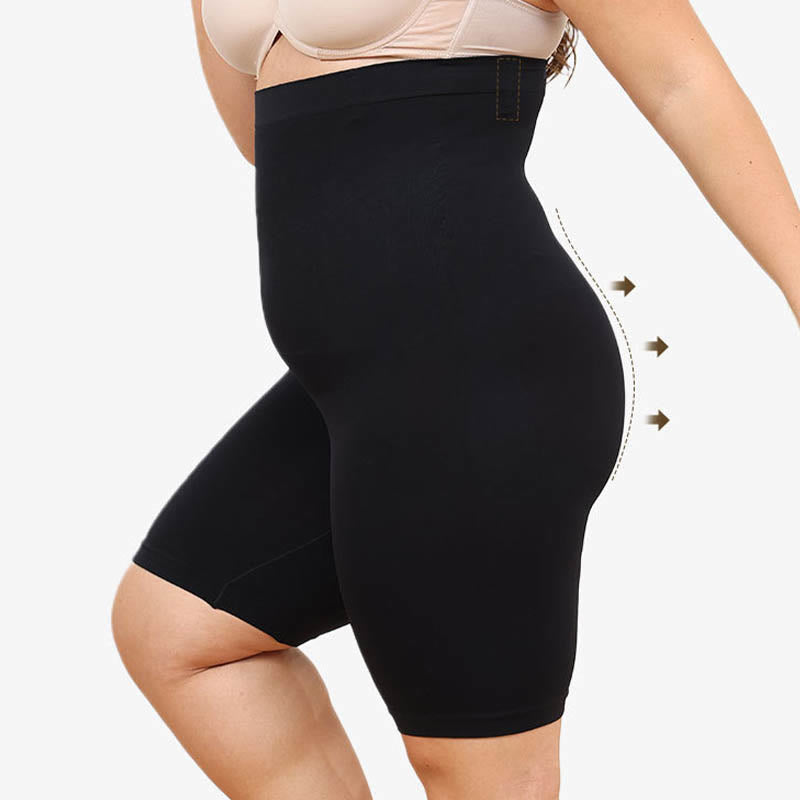 Short de compression taille haute grande taille