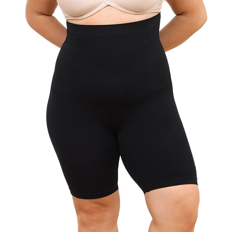 Short de compression taille haute grande taille