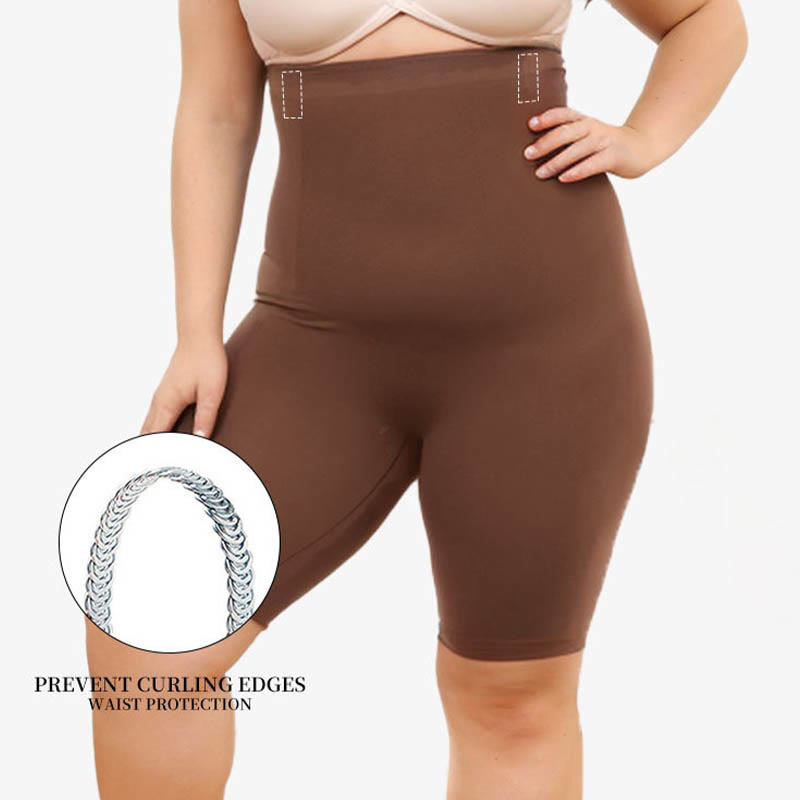 Short de compression taille haute grande taille