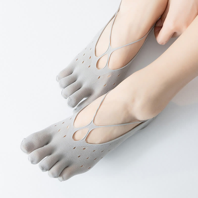 Chaussettes d'alignement souples en maille grande taille (5 paires)