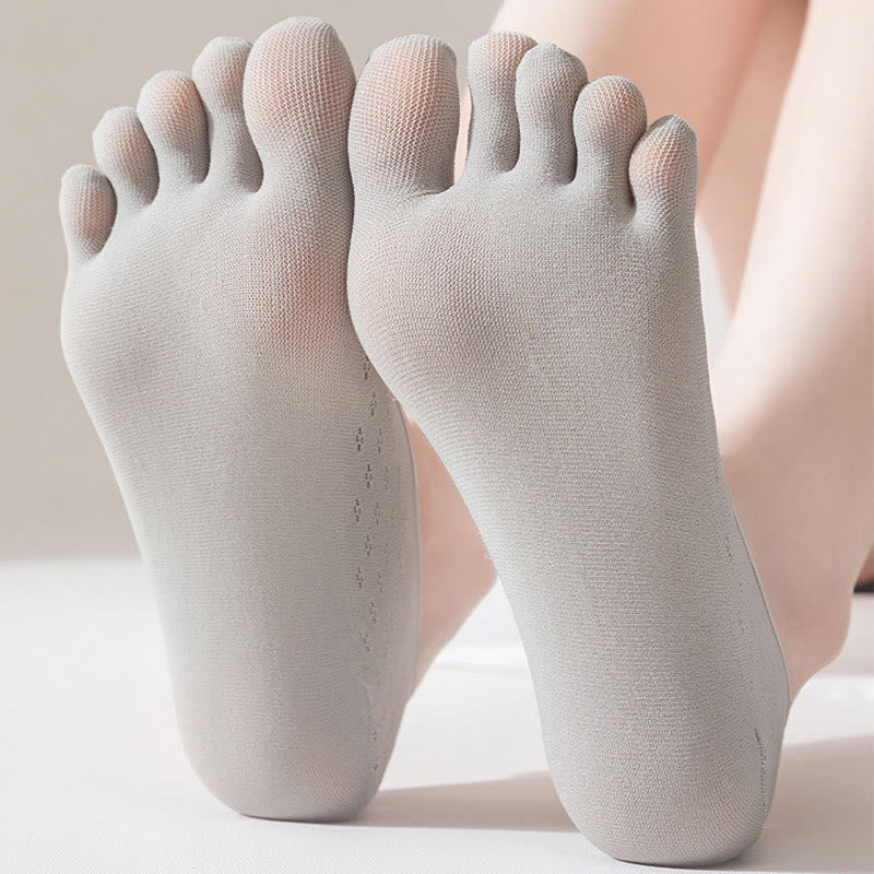 Chaussettes d'alignement en soie glacée grande taille (5 paires)
