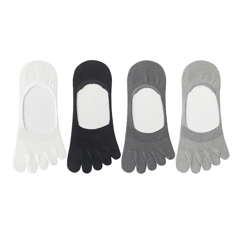 Chaussettes d'alignement de couleur unie grande taille (4 paires)
