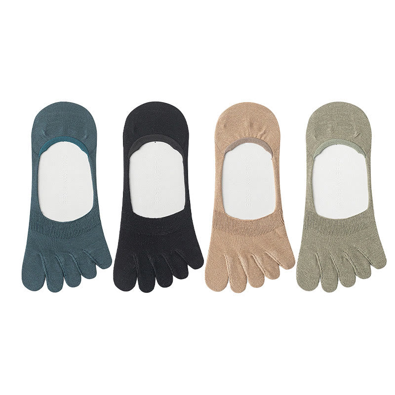 Chaussettes d'alignement de couleur unie grande taille (4 paires)