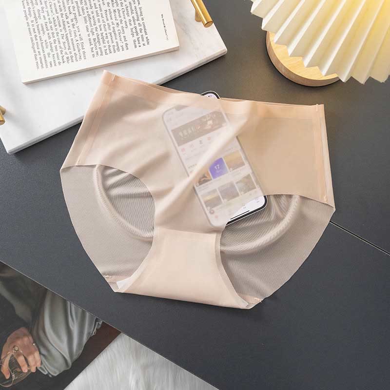 Culotte fine sans couture (paquet de 3) - Kaki - XL - image 8