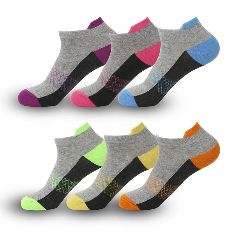 Chaussettes de compression pour activités de plein air grande taille (6 paires) - Multicolore - EU36-44 (US3-10) - image 0