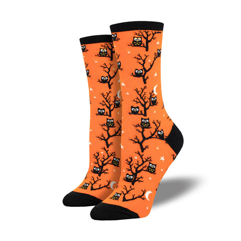 Chaussettes montantes à motif Halloween créatif (4 paires) - Orange - EU36-42 (US3-8.5) - image 4